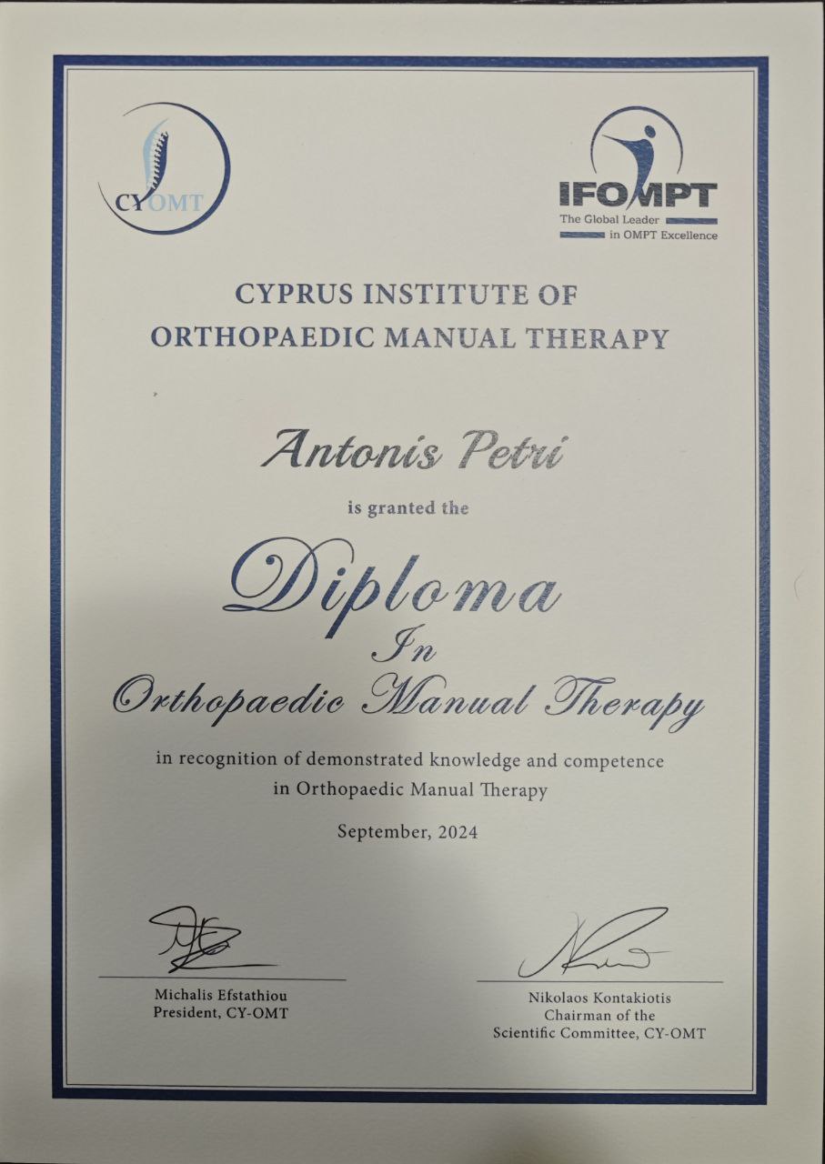 Diploma in Orthopaedic Manual Therapy